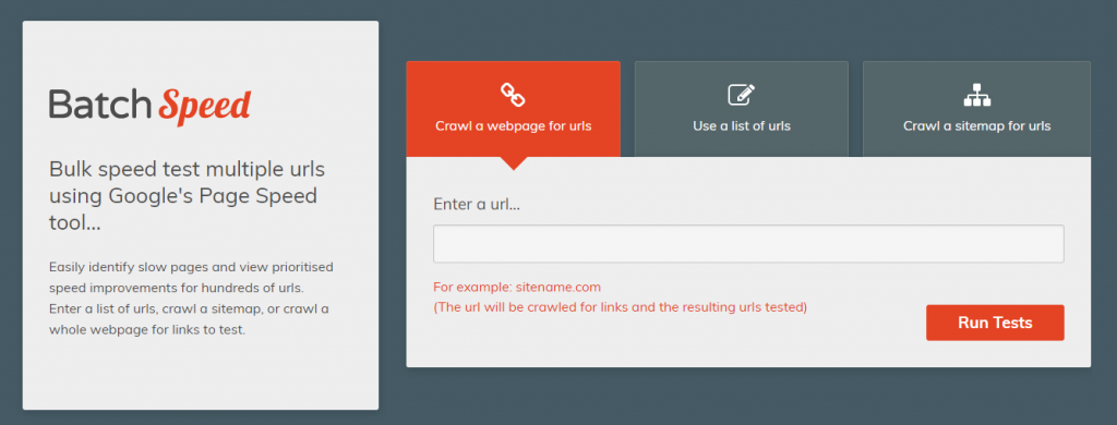herramienta de prueba de velocidad por lotes