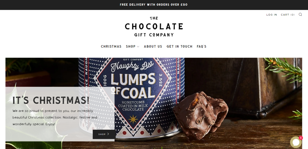 Ejemplo de marca blanca - The Chocolate Gift