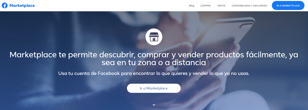 Ejemplo de tipo de comercio electrónico Consumer to Consumer (C2C) - Facebook Marketplace