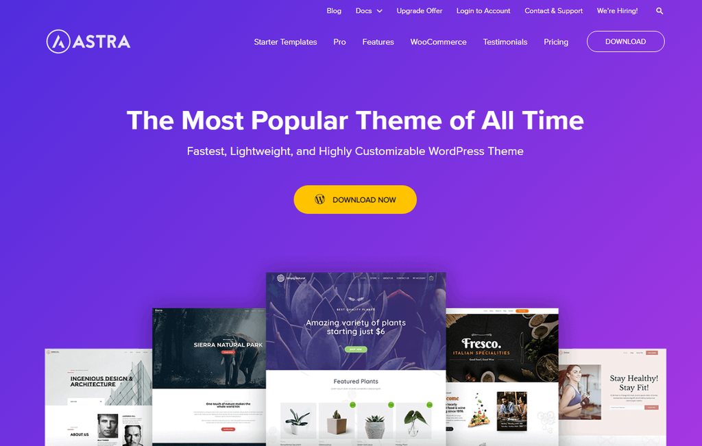 Sitio web oficial de Astra