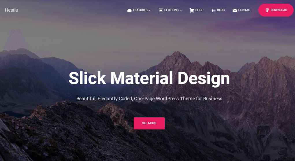 Plantilla de WordPress Hestia