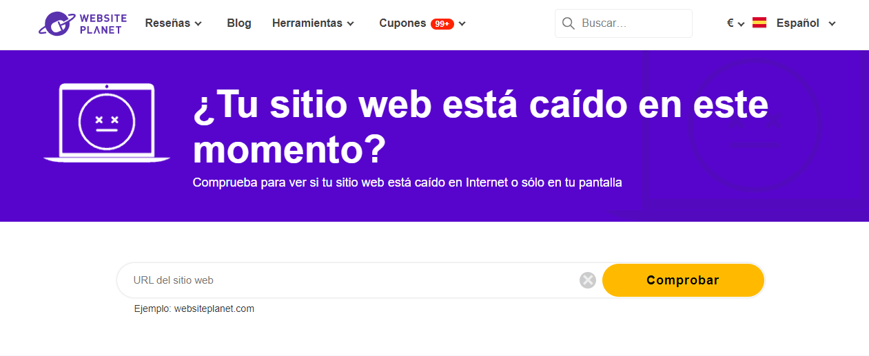 Sitio web de Website planet
