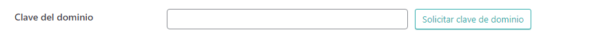 Ajustes generales de LiteSpeed Cache, sección Clave de dominio