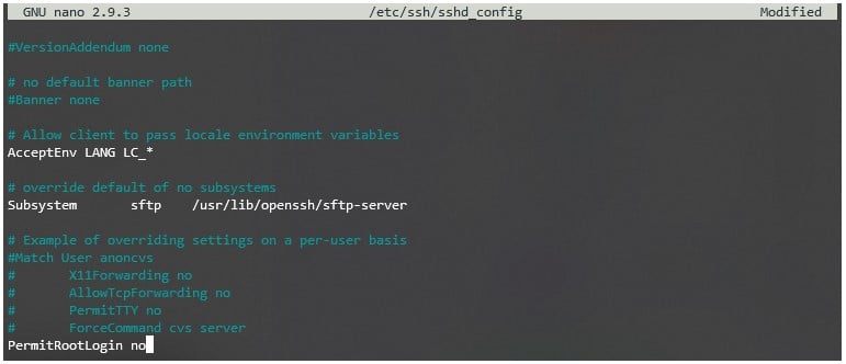 Ventana de ejemplo para visualizar el cambio del parámetro
