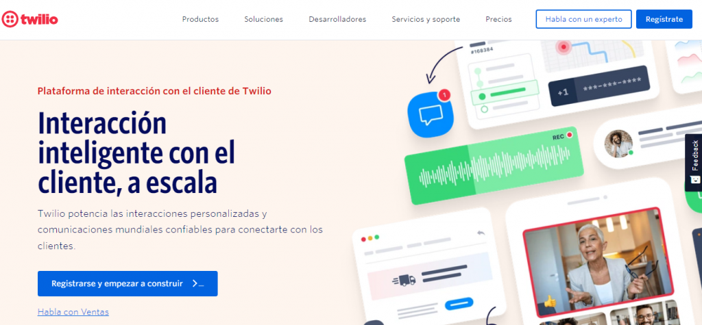 Sitio web de Twilio