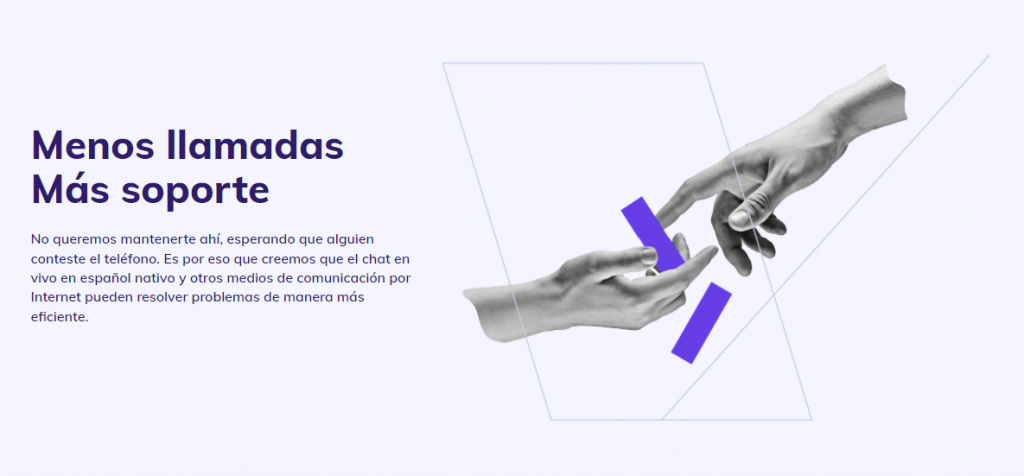 Página de soporte de Hostinger