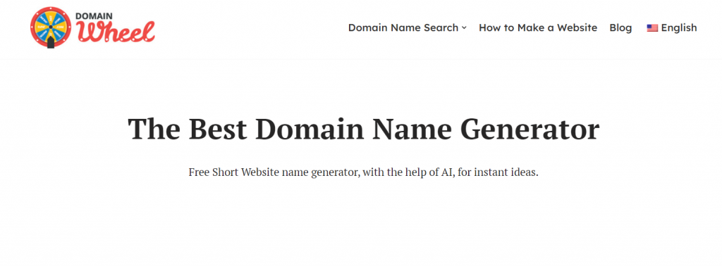 Generador de nombres de Domain Wheel