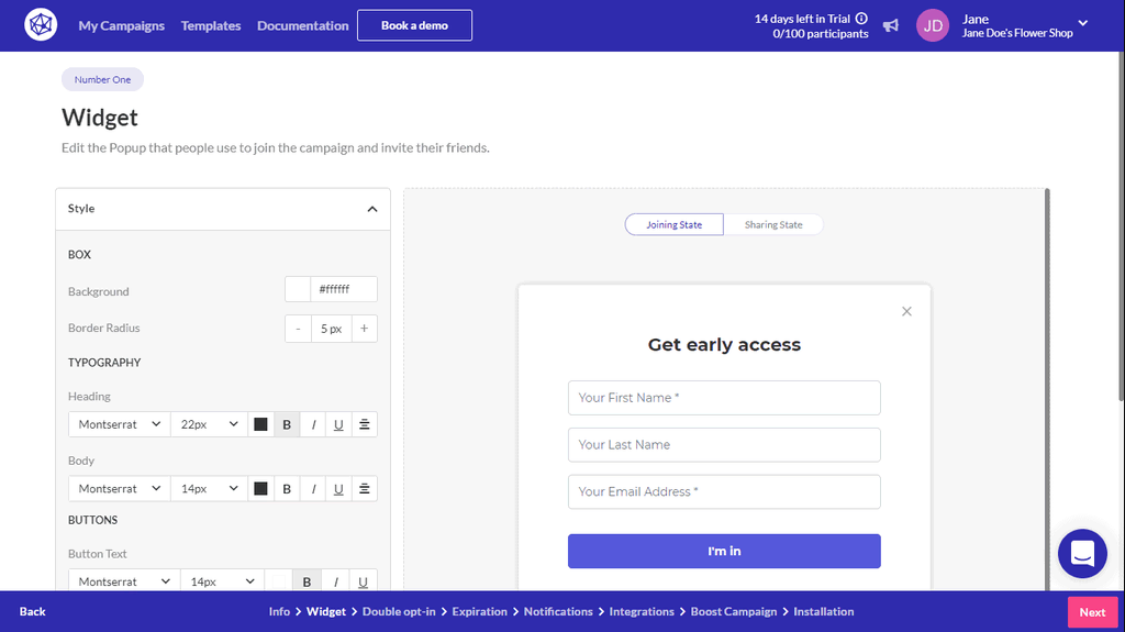 Sitio web de Viral Loops