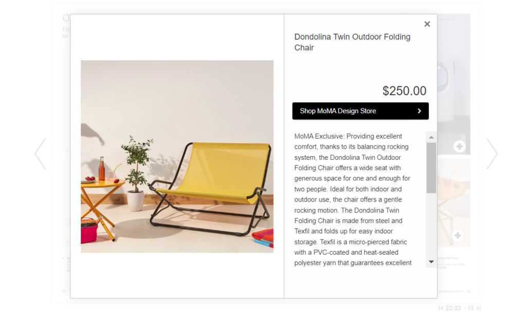 Catálogo digital de MoMA Design Store