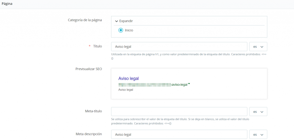 Personalización de páginas existentes en PrestaShop