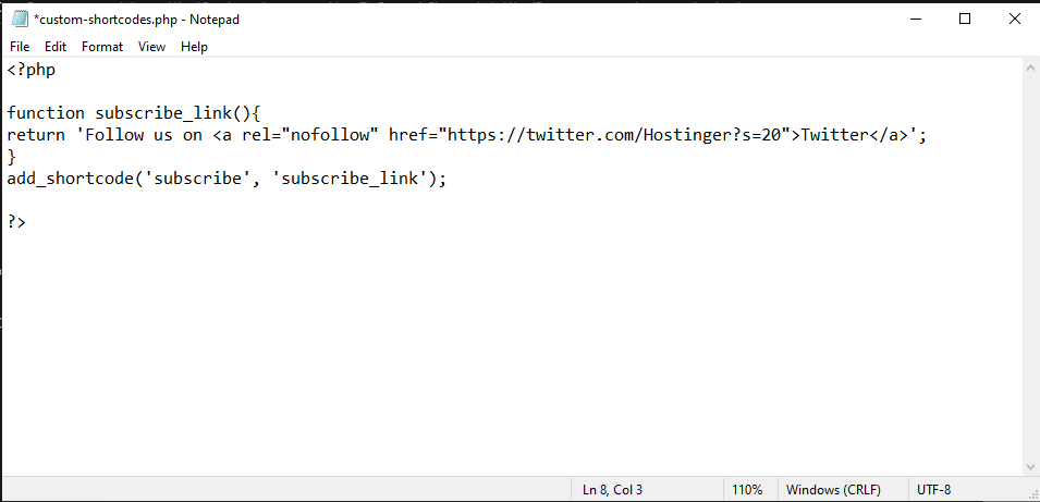 Ejemplo de archivo custom-shortcodes.php