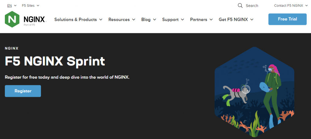 Página de inicio de NGINX
