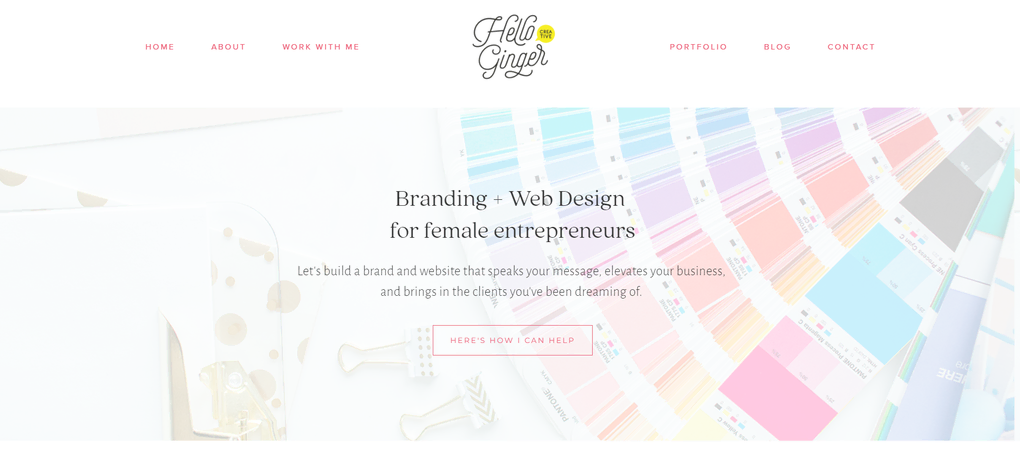 Sitio web de Hello Ginger