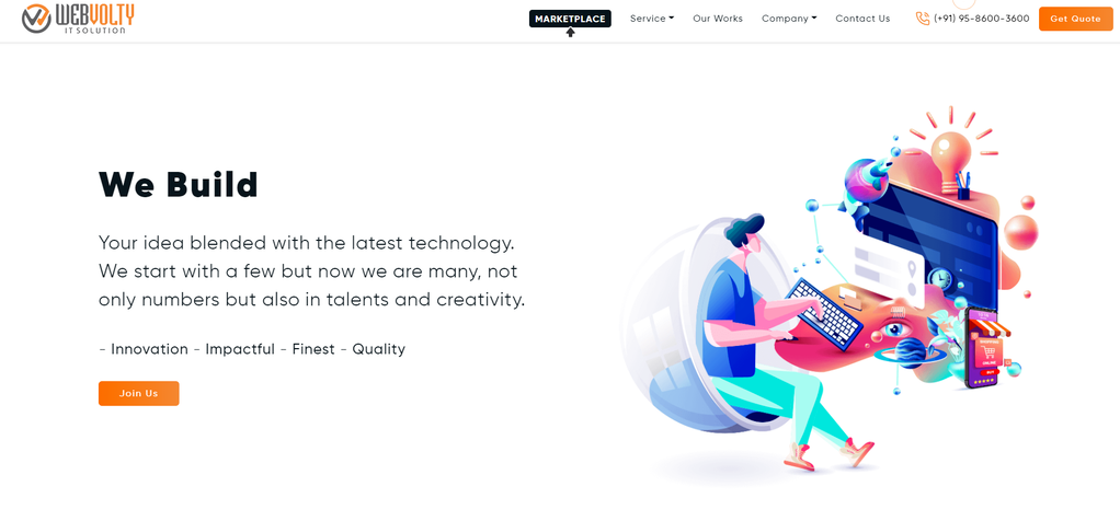 Sitio web de Webvolty