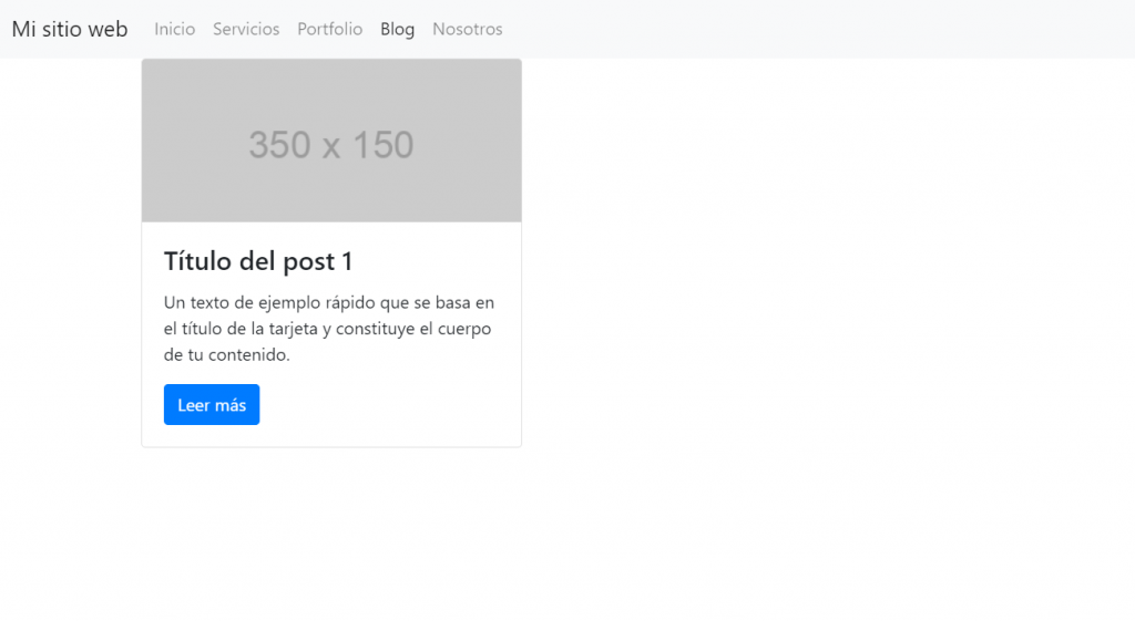Ejemplo de una página web y su código HTML creado por ChatGTP