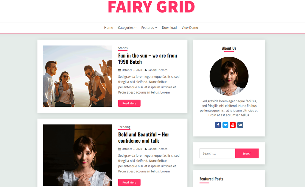 Plantilla de WordPress Fairy
