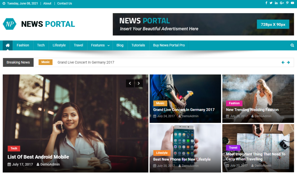 Tema de WordPress News Portal