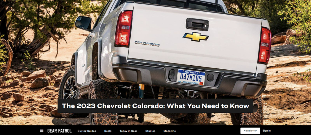 Página de inicio de Gear Patrol