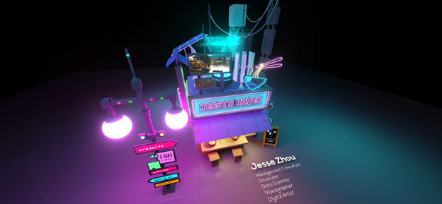 Página de inicio del portafolio de Jesse Zhou