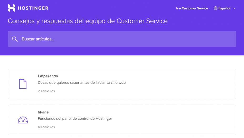 Base de datos de Hostinger