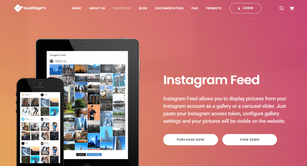 Página web de Quadlayers