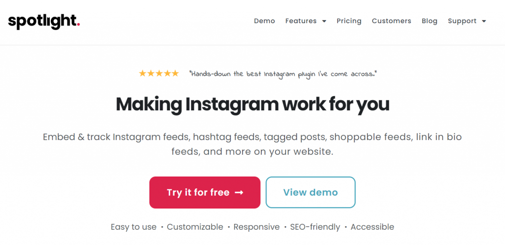Página web de Sporlight