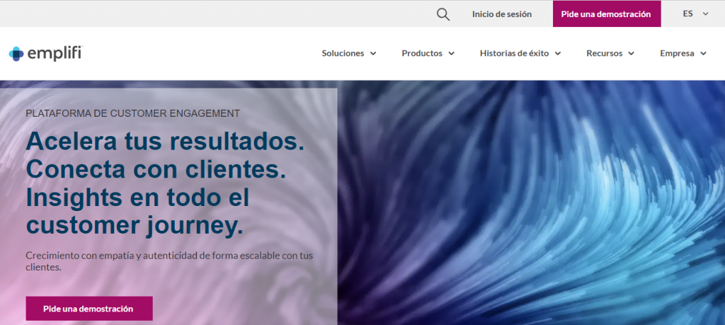 Página de inicio de la herramienta de IA para redes Emplifi