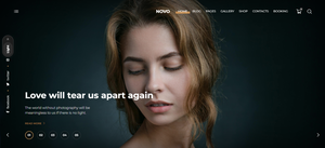 Novo, una de las mejores plantillas de WordPress para fotografía