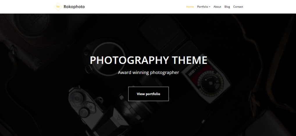 Tema de fotografía para WordPress Neve
