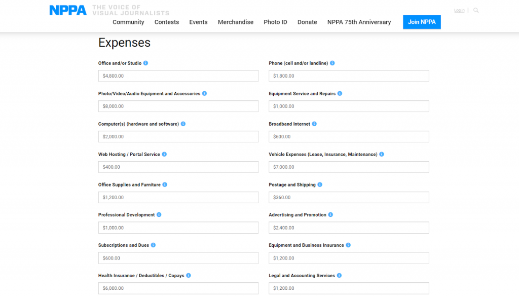 Calculadora de la NPPA.