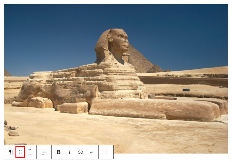 Caja de 6 botones de Gutenberg