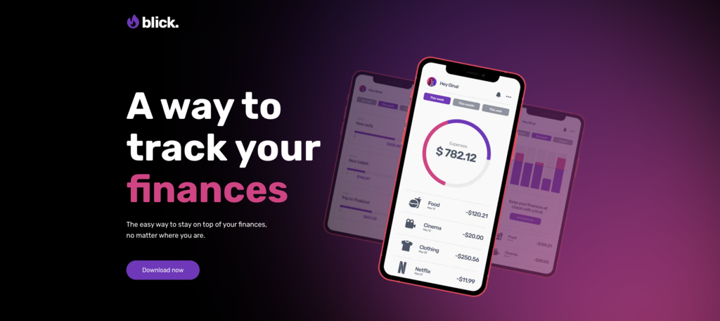 Plantilla Blick del Creador de sitios web de Hostinger