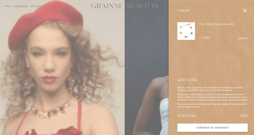 Carrito de compra de Grainne Morton