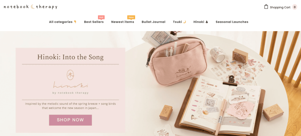 Web de Notebook Therapy