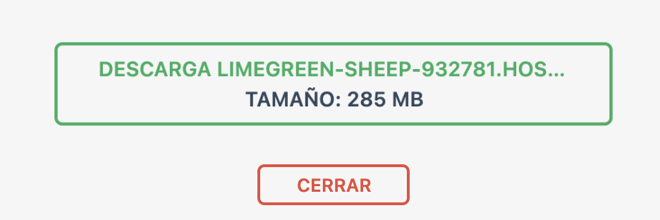 Enlace de descarga de archivos web