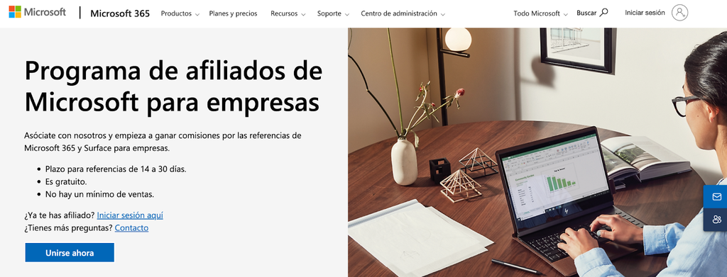 Sitio web de Microsoft 365
