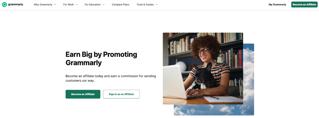 Sitio web de Grammarly