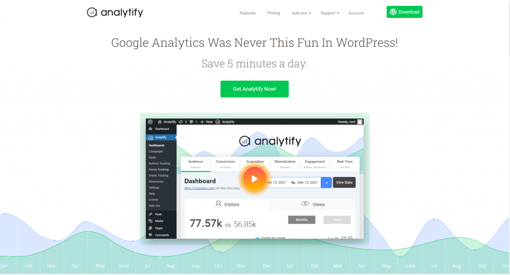 Sitio web de Analytify