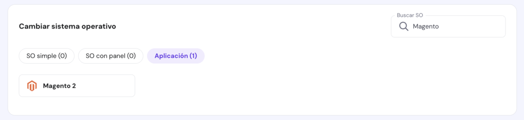 Cambio de SO en el VPS de hPanel