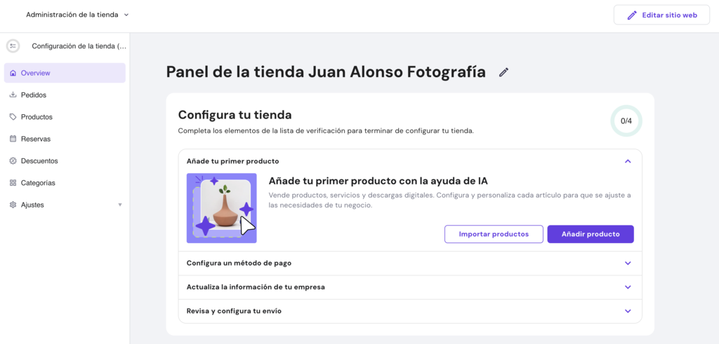 Lista de comprobación de lanzamiento de tienda en HWB