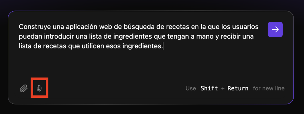 Botón de audio en Hostinger Horizons