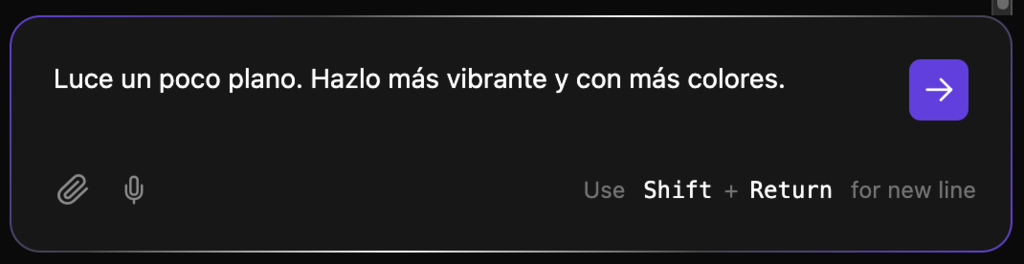 Cuadro de dialogo en Hostinger Horizons