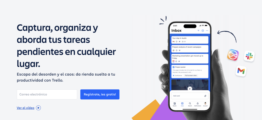 Sitio web de Trello