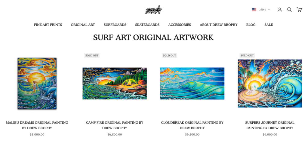 Sitio web de Drew Brophy