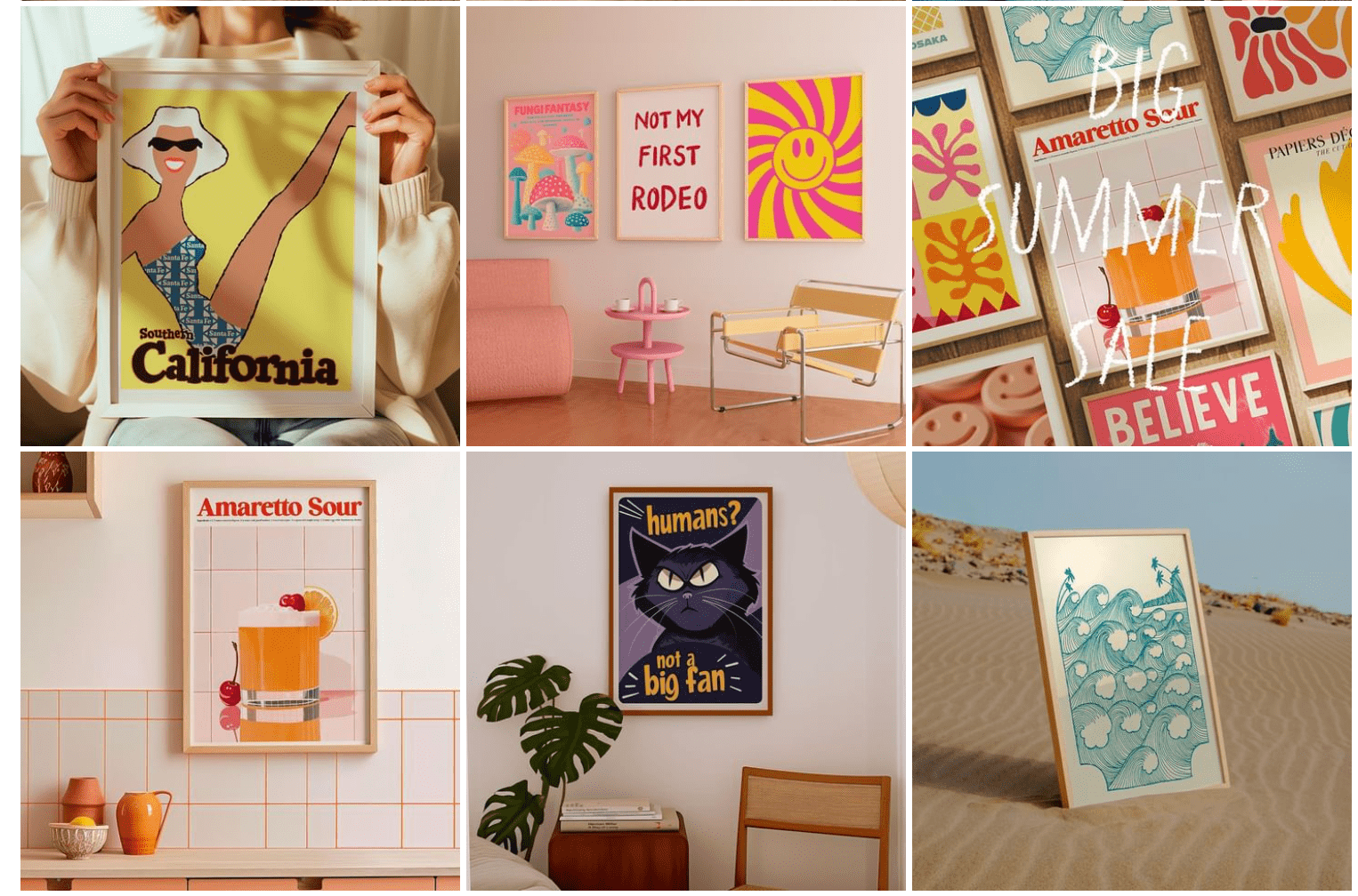 Ejemplo de posters web