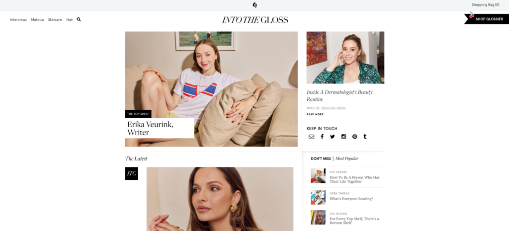Sitio web de Into The Gloss