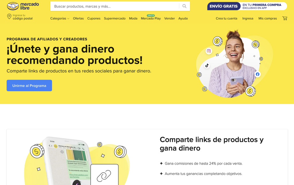 Programa de afiliados de Mercado Libre México