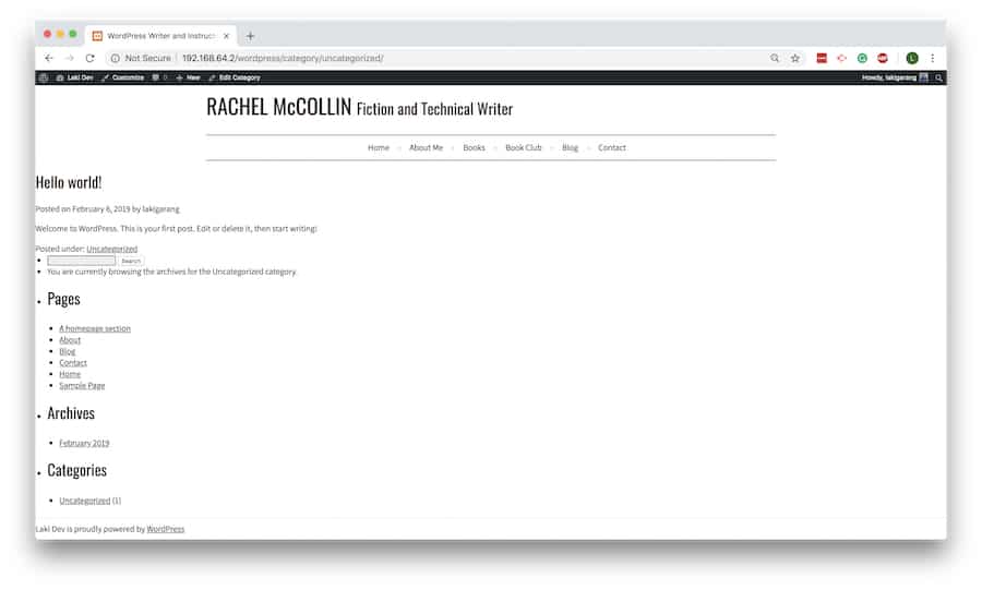 Tema subido a WordPress