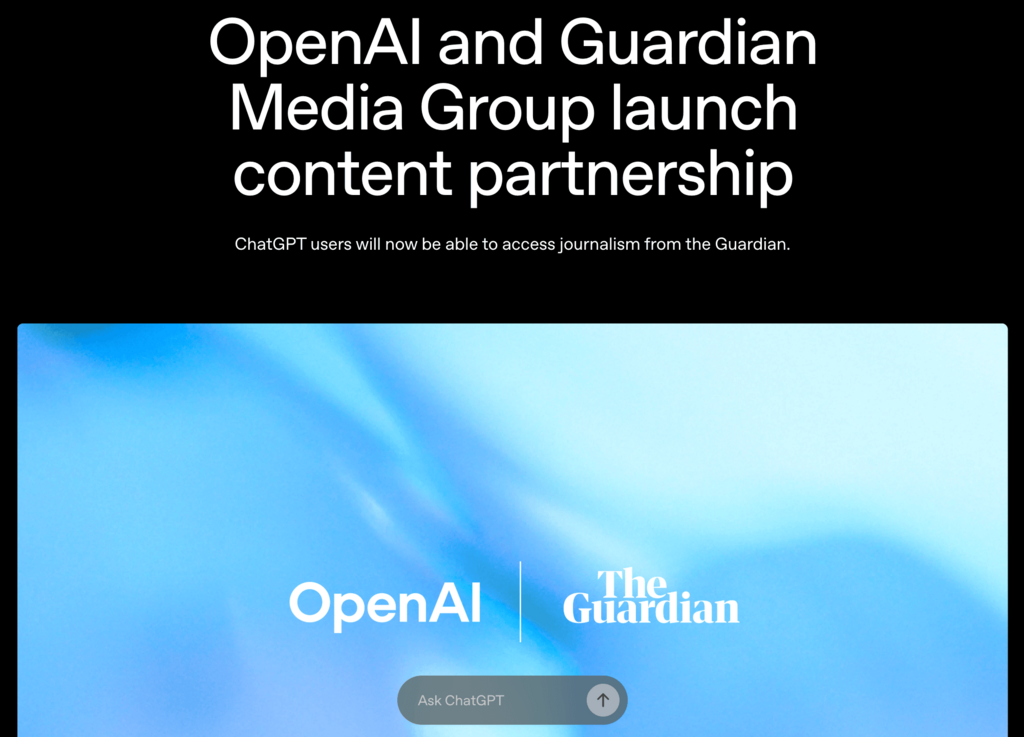 Sitio web de OpenAI