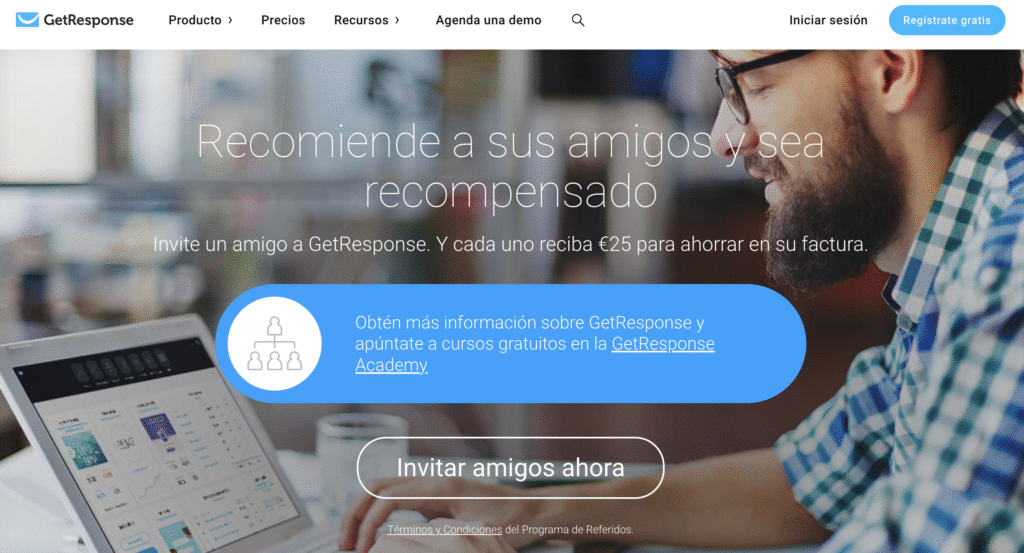 Programa de referencia de GetResponse: recomienda a tus amigos y obtén recompensas